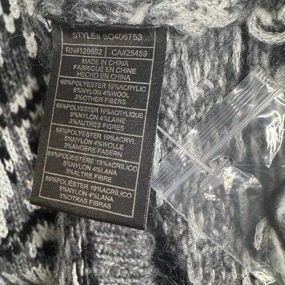 Steve Madden women's S Indie fair isle boxy sweater western boho academia - Picture 8 of 8